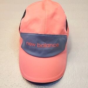 New Balance Laser Running Cap - Coral and Grey